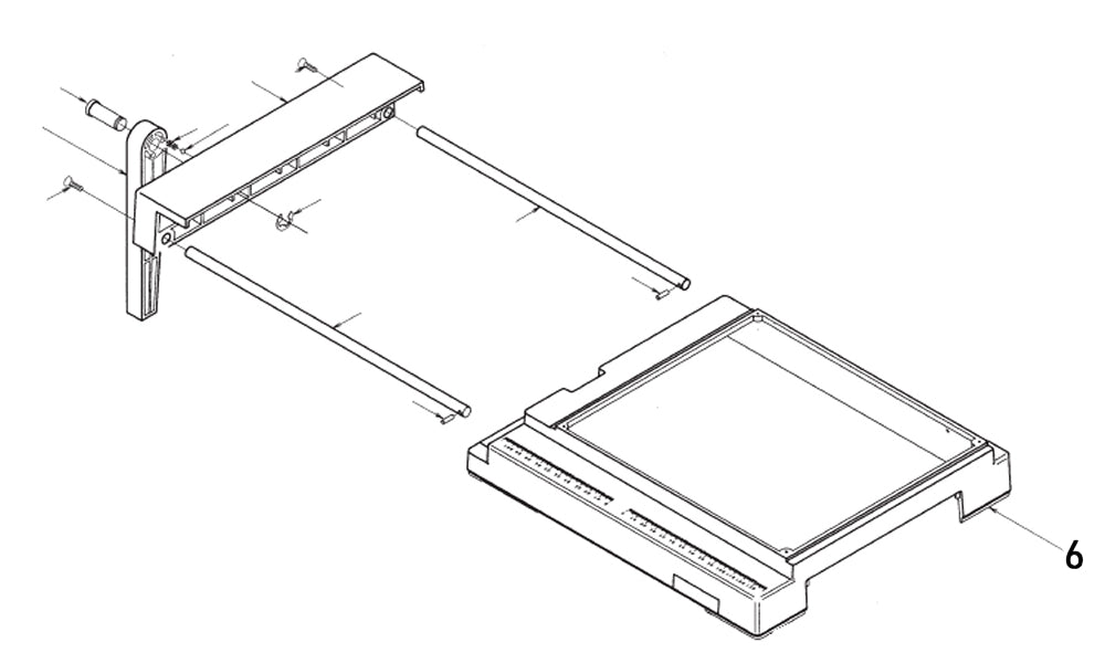 PROXXON 28070-6 Gehäuseoberteil für Feinschnitt-Tischkreissäge FKS/E