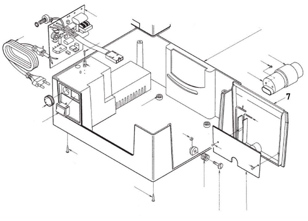 PROXXON 28070-7 Gehäuseklappe für Feinschnitt-Tischkreissäge FKS/E