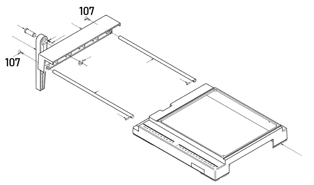 PROXXON 28070-107 Schraube Tischverbreiterung für Feinschnitt-Tischkreissäge FKS/E