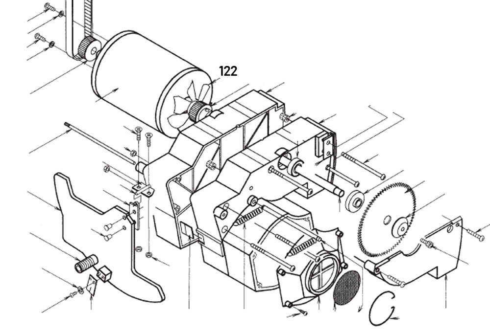 PROXXON 28070-122 Lüfter für Feinschnitt-Tischkreissäge FKS/E