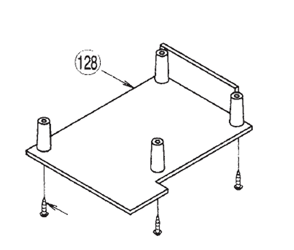 PROXXON 28070-128 Abdeckplatte Platinenkasten Feinschnitt-Tischkreissäge FKS/E