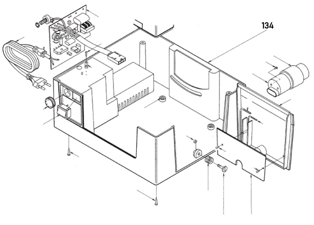 PROXXON 28070-134 Gehäuseunterteil für Feinschnitt-Tischkreissäge FKS/E