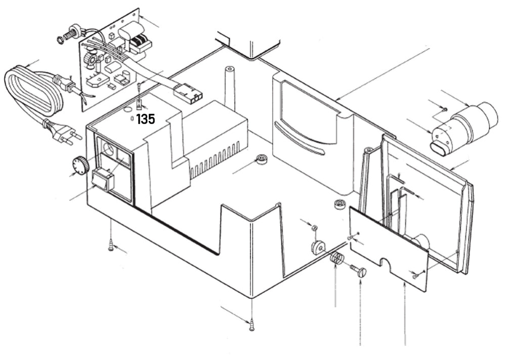 PROXXON 28070-135 Zugentlastung für Feinschnitt-Tischkreissäge FKS/E