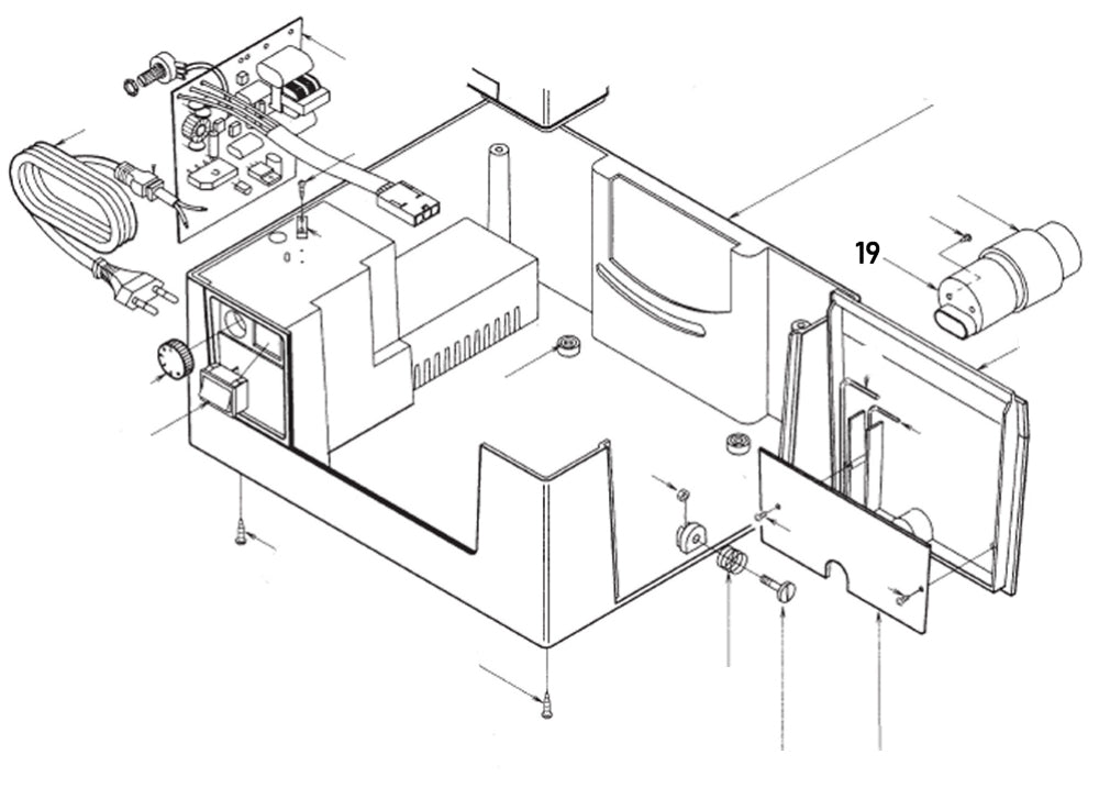 PROXXON 28070-19 Anschlußrohr, Staubsauger für Feinschnitt-Tischkreissäge FKS/E