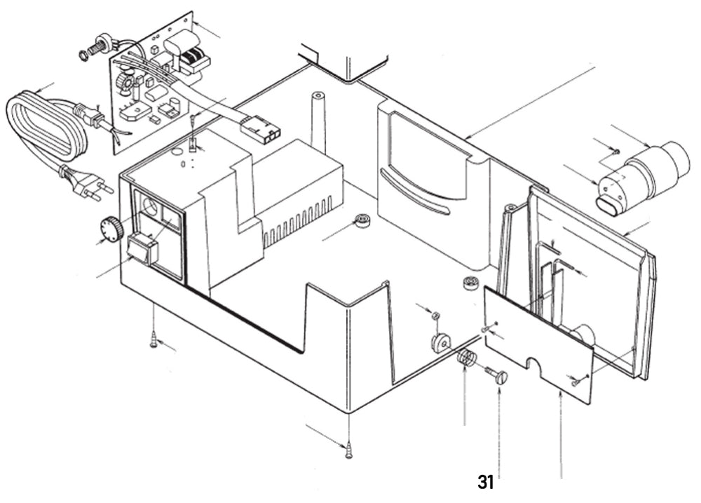 PROXXON 28070-31 Verschlußschraube, Gehäuseklappe für Feinschnitt-Tischkreissäge FKS/E