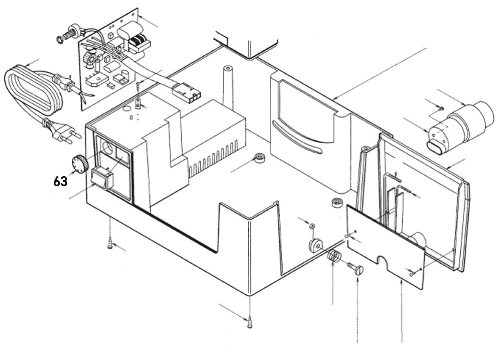 PROXXON 28070-63 Drehzahlreglerknopf für Feinschnitt-Tischkreissäge FKS/E