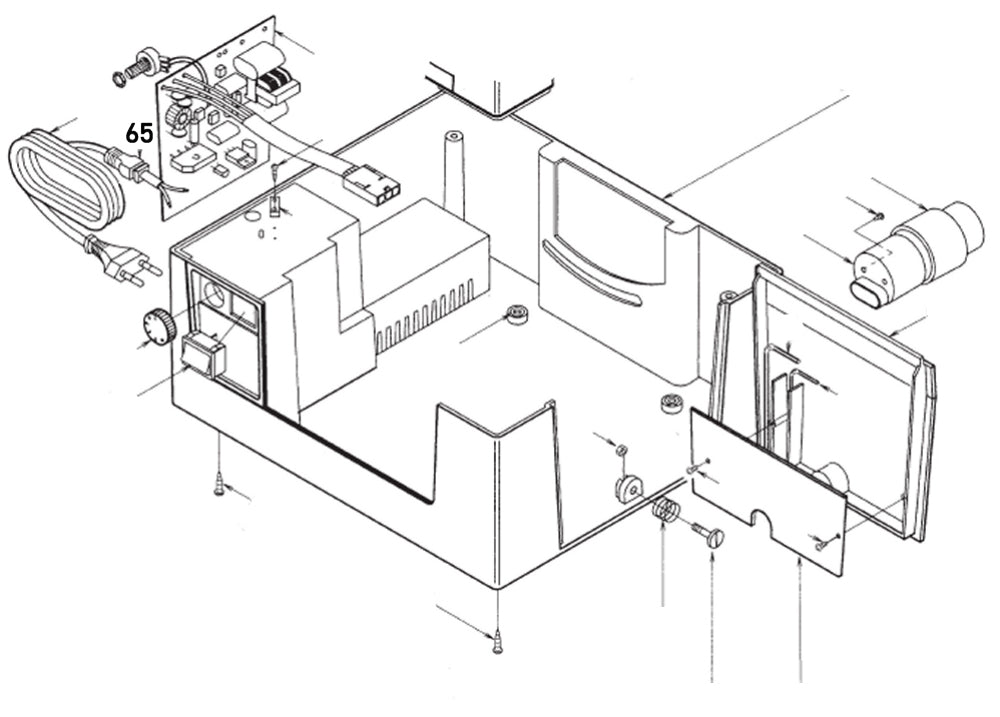 PROXXON 28070-65 Halter, Zugentlastung für Feinschnitt-Tischkreissäge FKS/E