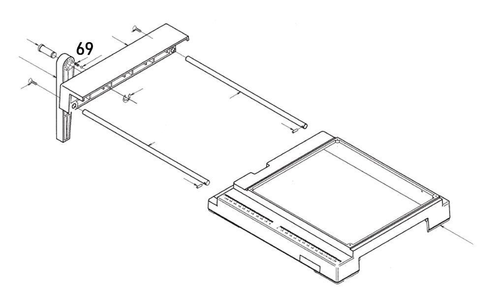 PROXXON 28070-69 Druckfeder Sägetischverbreiterung für Feinschnitt-Tischkreissäge FKS/E