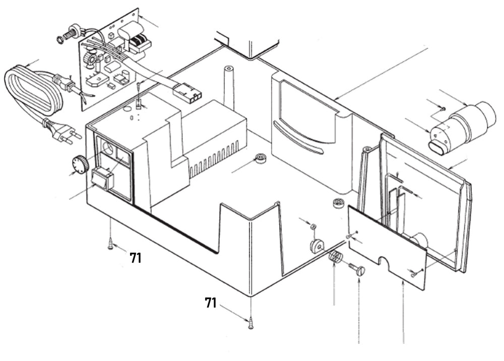 PROXXON 28070-71 Gehäuseschraube für Feinschnitt-Tischkreissäge FKS/E