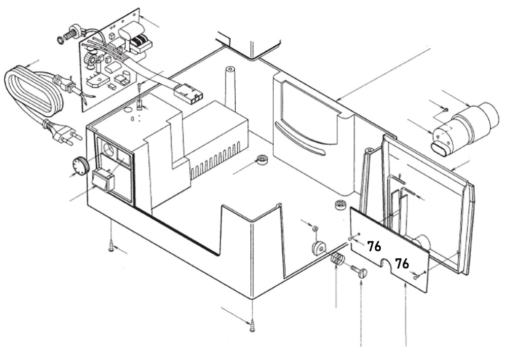 PROXXON 28070-76 Schraube, Befestigung Türinnenteil für Feinschnitt-Tischkreissäge FKS/E