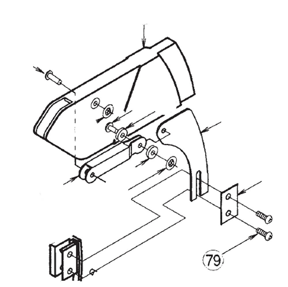 PROXXON 28070-79 Schraube Befestigung Spaltkeil für Feinschnitt-Tischkreissäge FKS/E