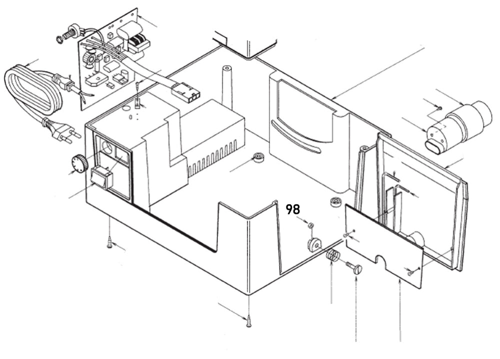 PROXXON 28070-98 Mutter, Gehäuseklappe für Feinschnitt-Tischkreissäge FKS/E