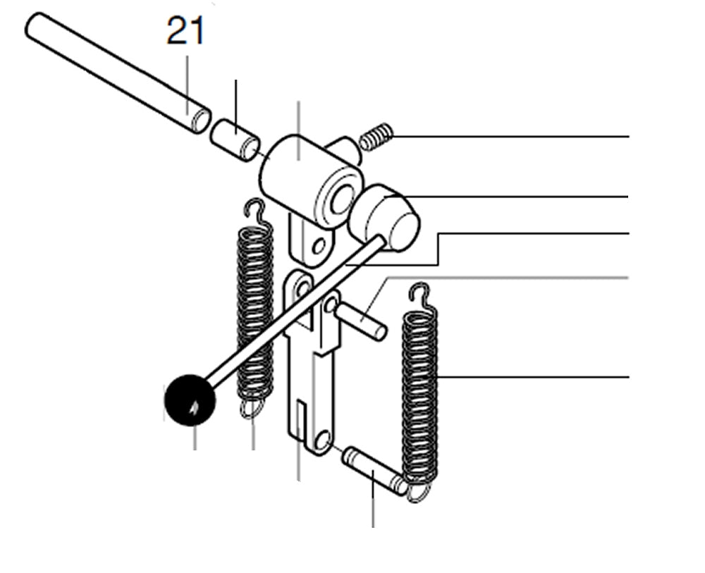 PROXXON 28128-21 Vorschubwelle für Tischbohrmaschine TBM220