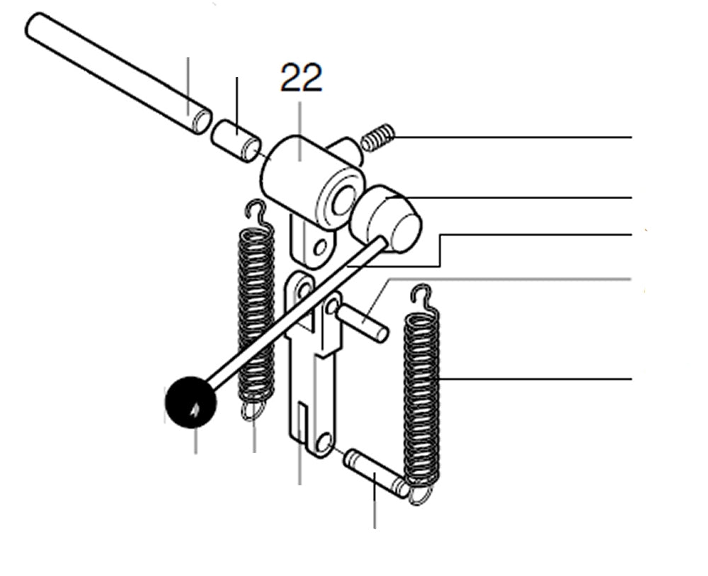 PROXXON 28128-22 Vorschubhebel für Tischbohrmaschine TBM220