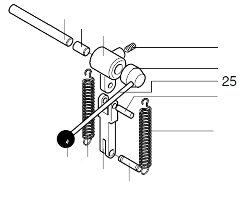 PROXXON 28128-25 Bohrhebel für Tischbohrmaschine TBM220