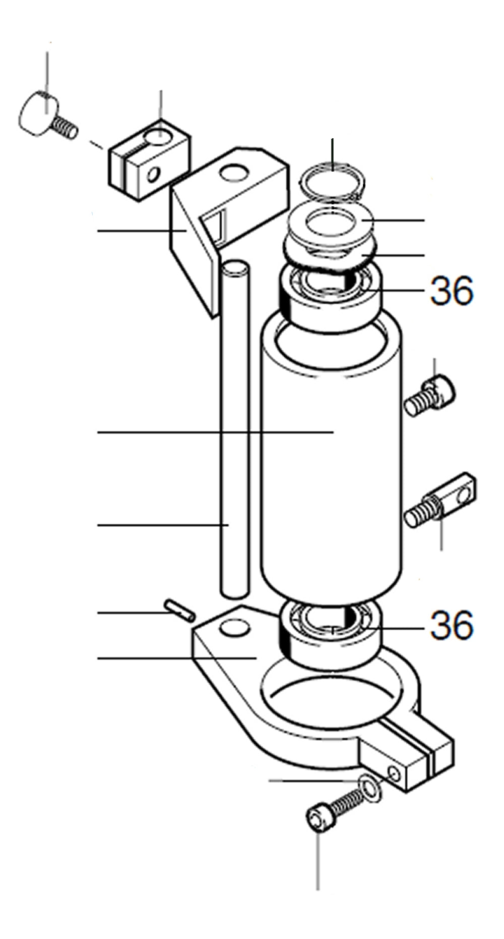 PROXXON 28128-36 Kugellager für Tischbohrmaschine TBM220