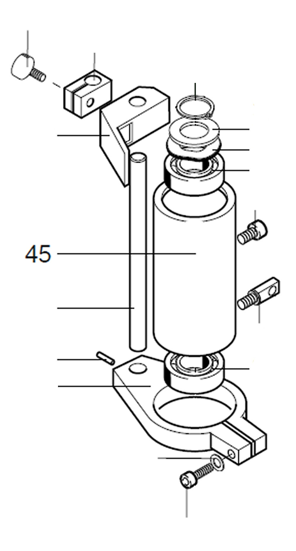 PROXXON 28128-45 Pinole für Tischbohrmaschine TBM220