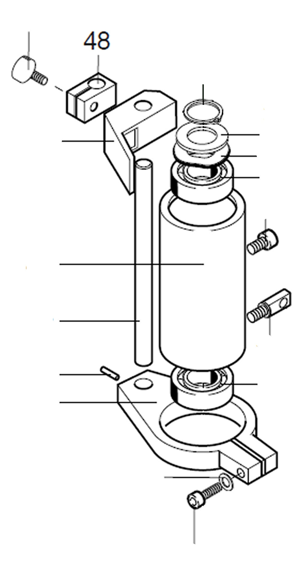 PROXXON 28128-48 Klemmstück für Tischbohrmaschine TBM220