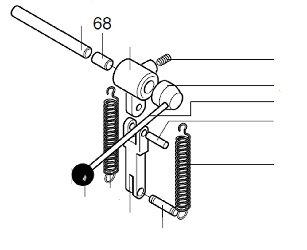 PROXXON 28128-68 Distanzbuchse für Tischbohrmaschine TBM220