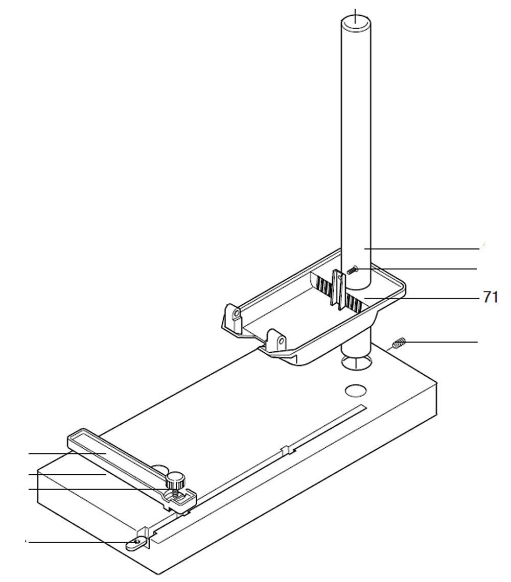 PROXXON 28128-71 Untere Gehäuseabdeckung für Tischbohrmaschine TBM220