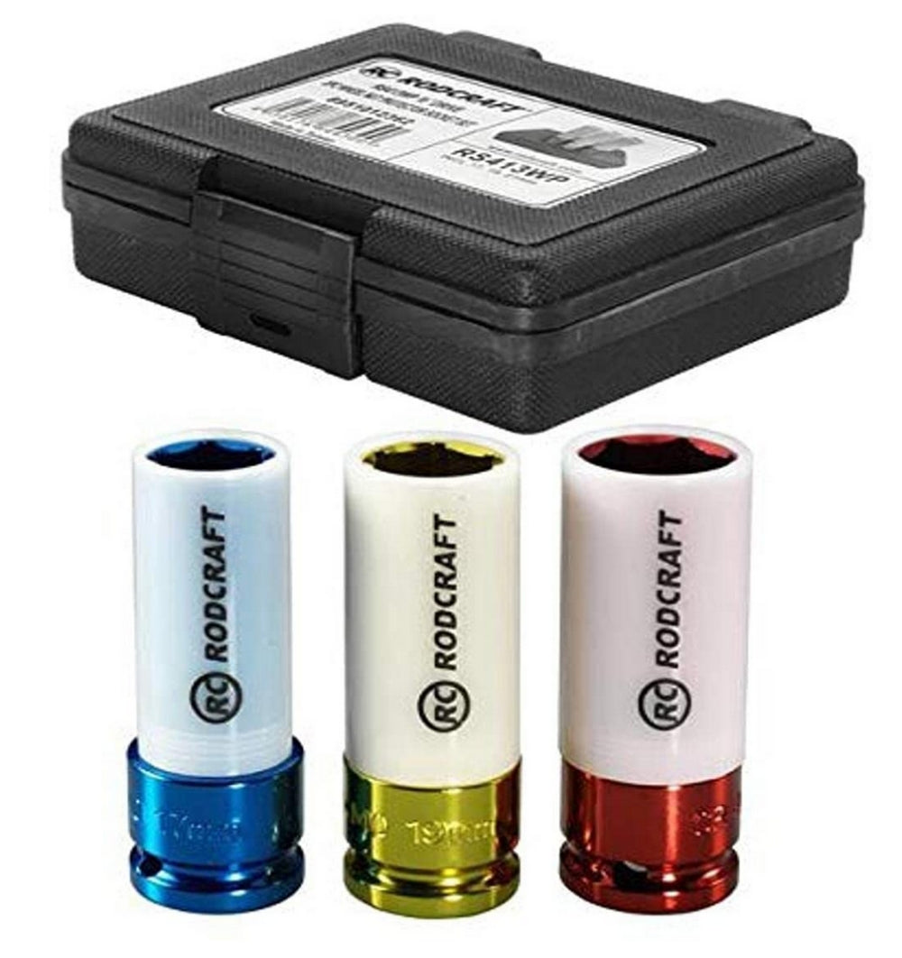 RODCRAFT RS413WP Satz Nüsse 17-19-21mm, 12,5mm (1/2") für Alufelgen - 8951012362