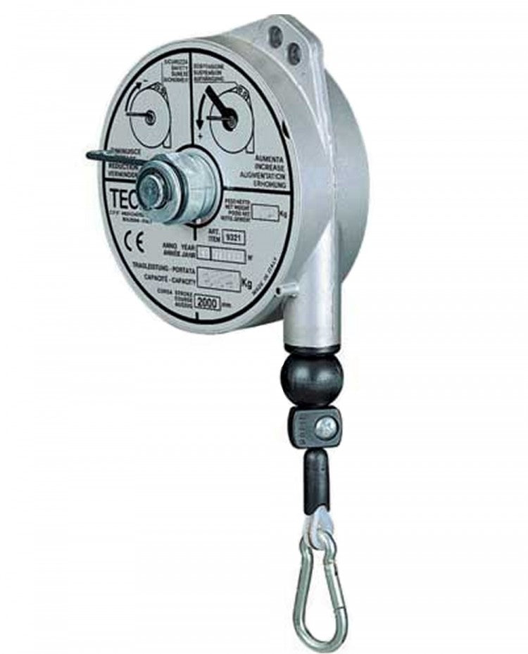 Produktbild von Federzug ES620 – Werkzeugausbalancierer 0,6–2,0 Kg, Mit 1,35 M Seil, Sicherheitsarretierung, Aus Metall/Gummi, Für Montagearbeiten