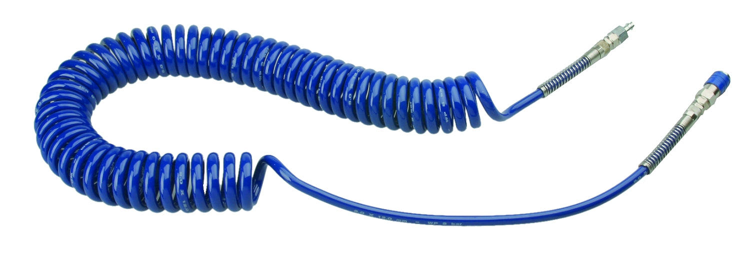 RODCRAFT 8/12.8m Polyurethan PUR Spiralschlauch 8 Meter EURO Kupplung - 8951011844