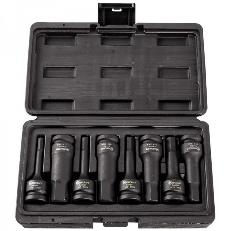 RODCRAFT RS438A Satz Nüsse Innensechskant 6-19mm, Antrieb 12,5mm (1/2") - 8951012376