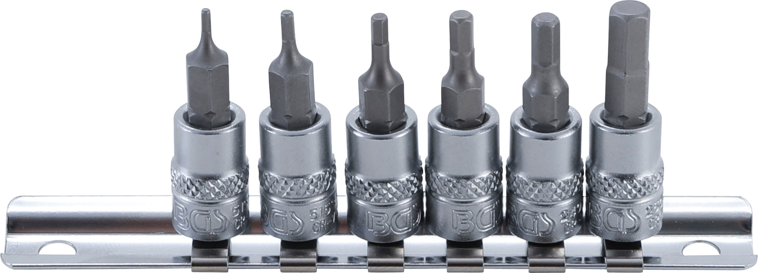 BGS 5151 Satz Bit Einsatz 1,5mm - 6mm Antrieb Innenvierkant 6,3 mm (1/4")