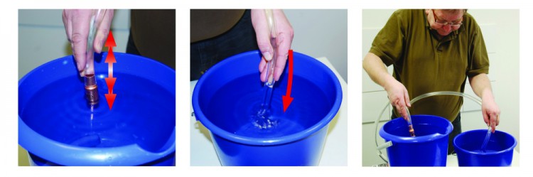 BGS 4066 Schüttelpumpe / Schlauchpumpe zum Umfüllen Wasser Öl Länge 180cm