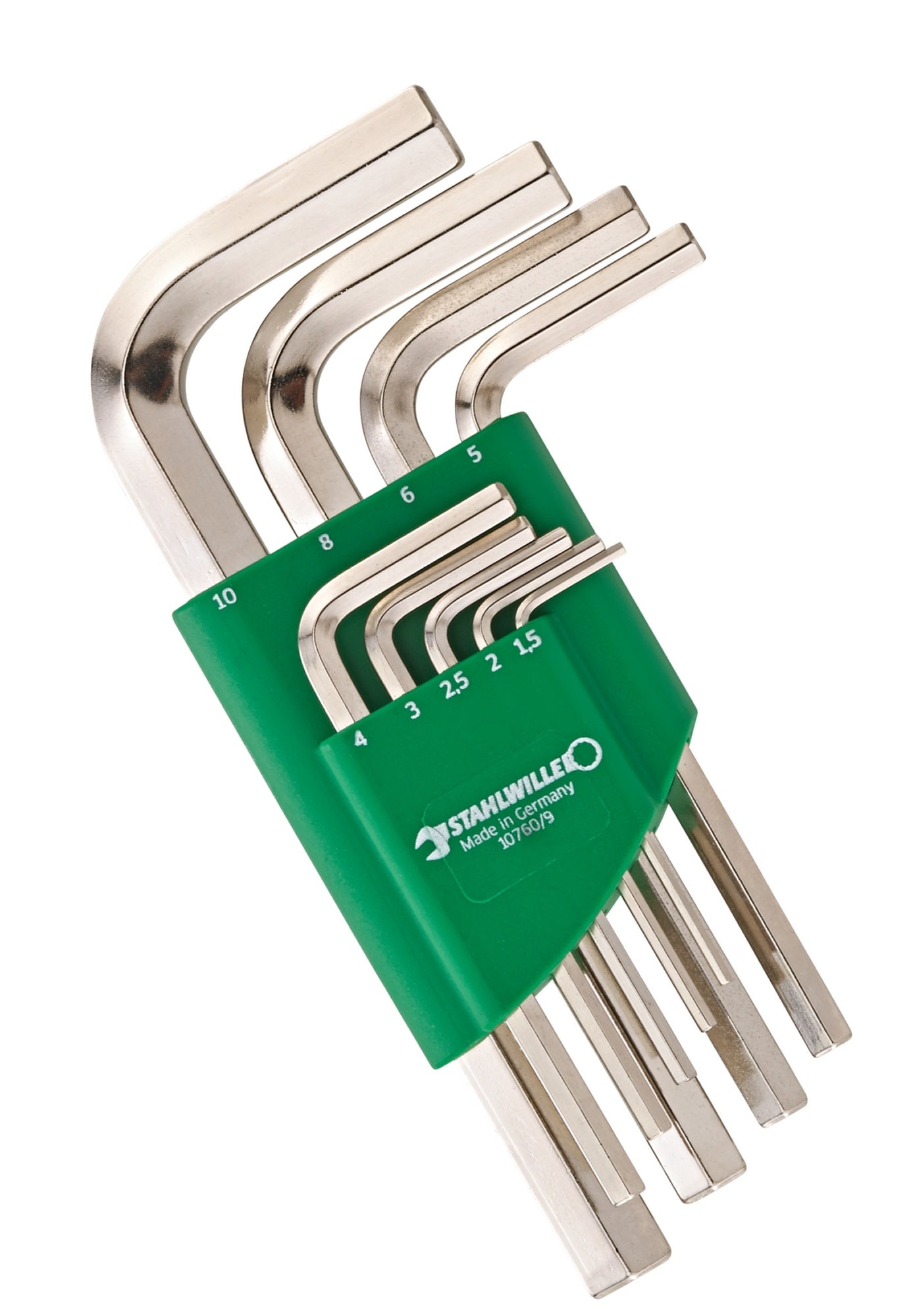 STAHLWILLE 10760/9 Winkelschraubendreher Satz Sechskant 1,5 - 10mm - 96431500