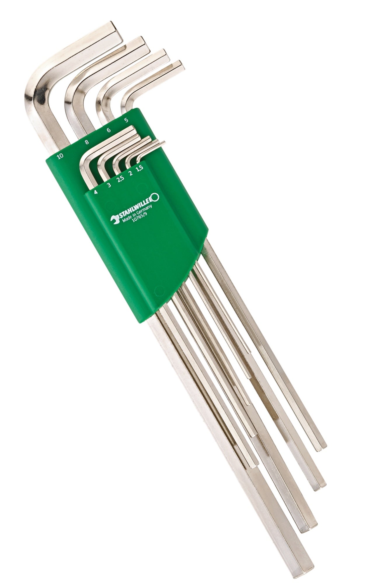 STAHLWILLE 10765/9 Winkelschraubendreher Satz Sechskant lang 1,5 - 10mm - 96432100