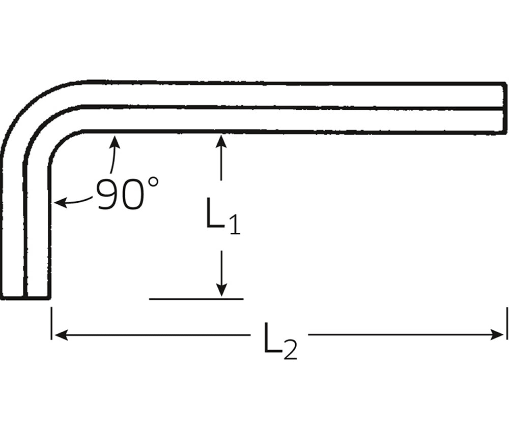 STAHLWILLE 10765/6 Winkelschraubendreher Innensechskant 6mm - 43213006