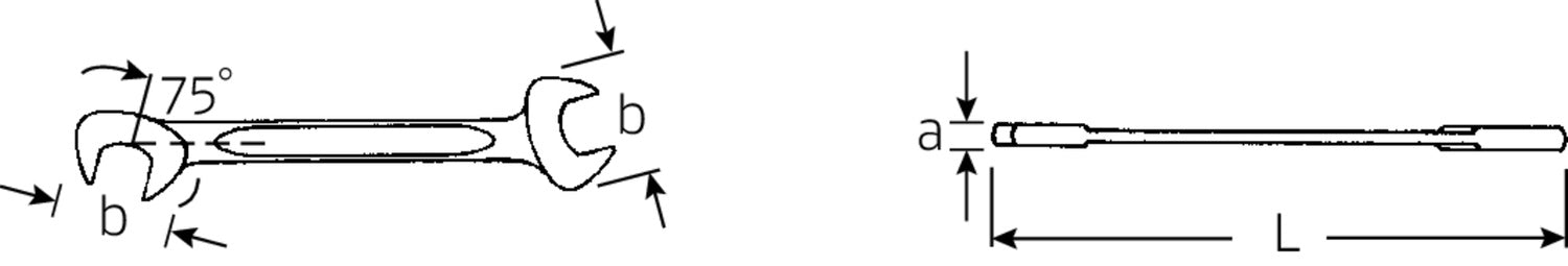 STAHLWILLE 12a ELECTRIC Doppelmaulschlüssel Zoll 9/16" - 40463434