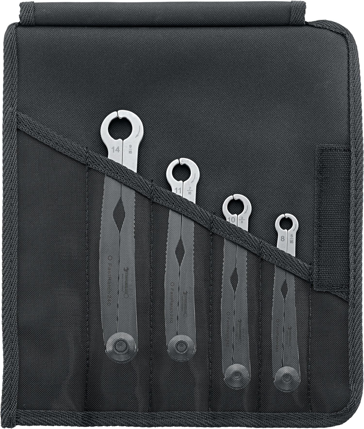 STAHLWILLE 240/4 Satz Ratschenschlüssel FastRatch 8 10 11 14mm mit Tasche - 96411003