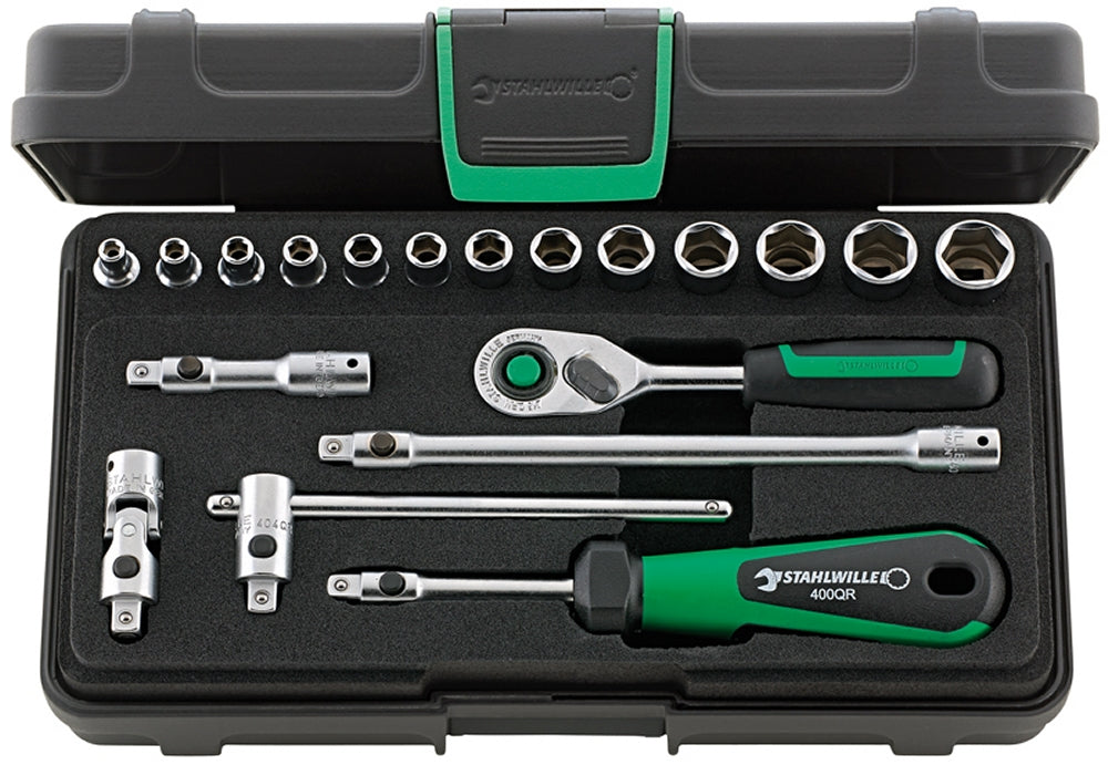 STAHLWILLE 40/13/6QR Steckschlüssel Garnitur mit QuickRelease Antrieb 6,3mm (1/4") - 96011180