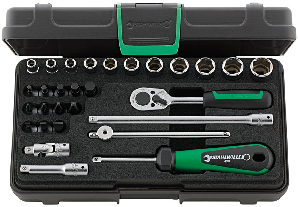 STAHLWILLE 40/23/6N Steckschlüssel Garnitur Antrieb 6,3mm (1/4") 29 teilig - 96011136