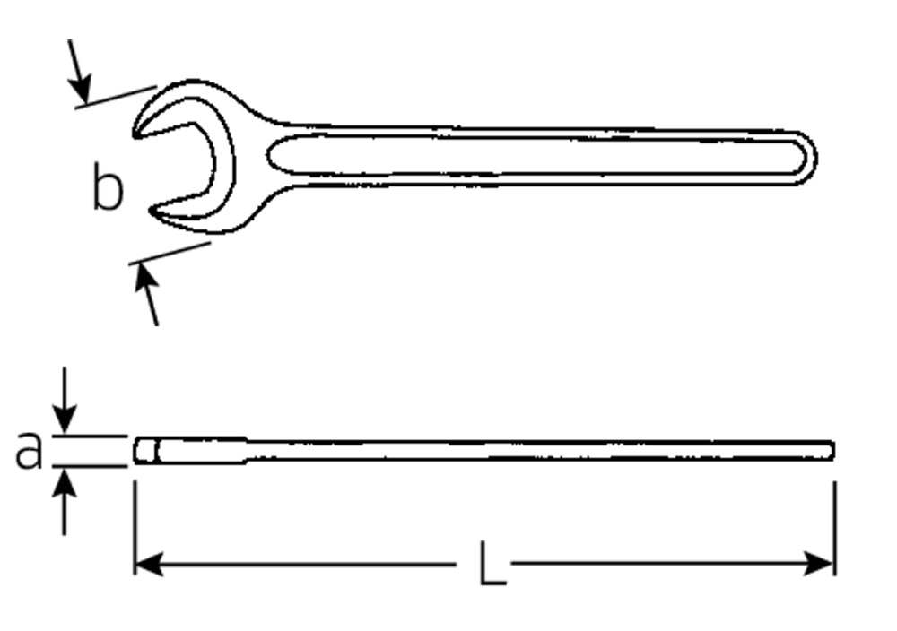 STAHLWILLE 4004 Einmaulschlüssel Schlüsselweite 27mm - 40040270