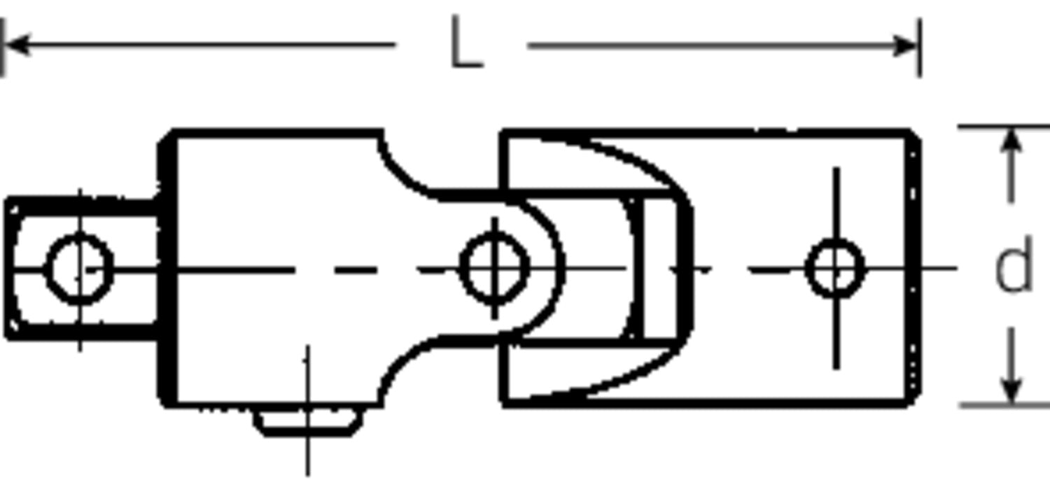 STAHLWILLE 407QR QuickRelease Kardangelenk Antrieb 6,3mm (1/4") - 11021000