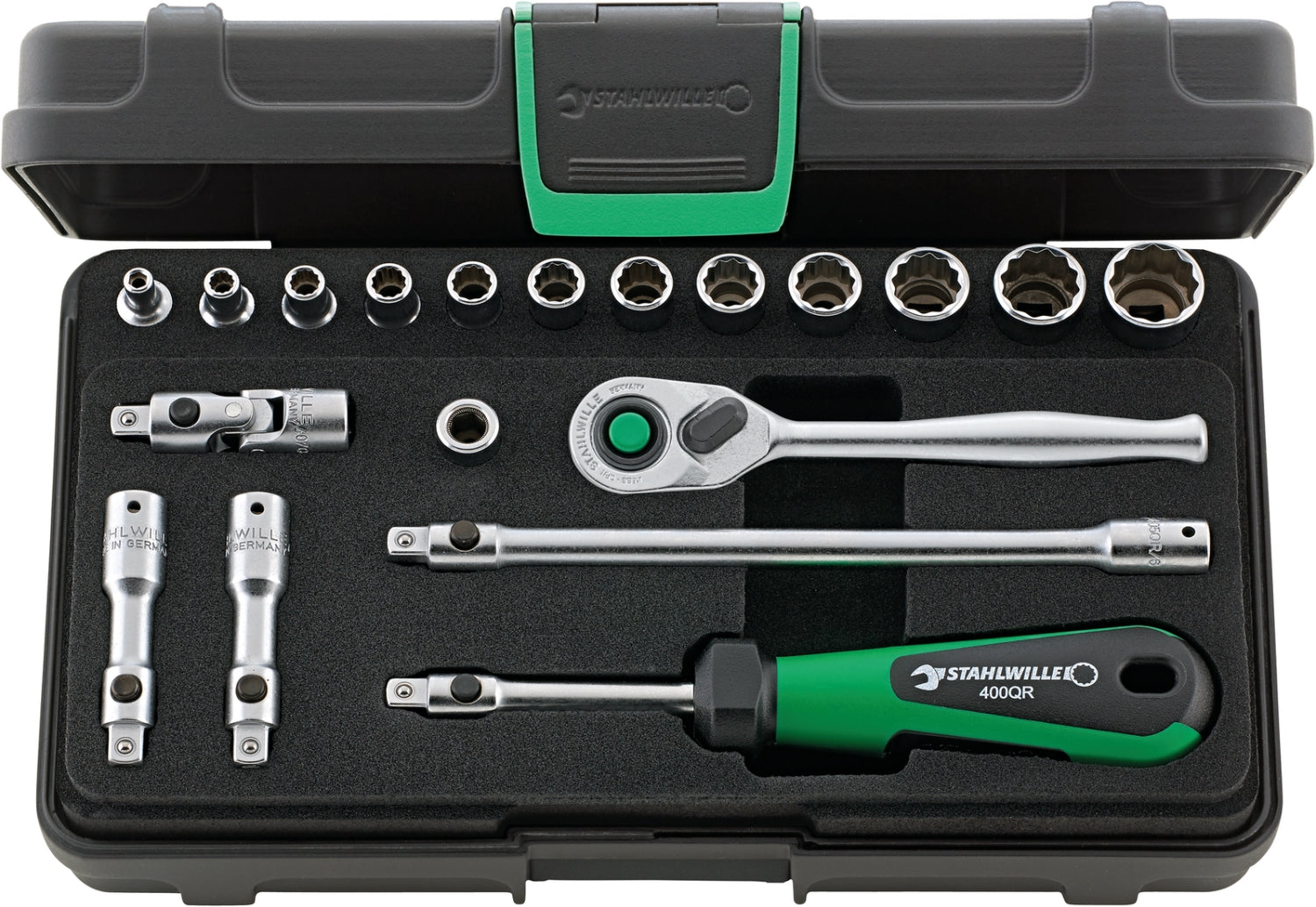 STAHLWILLE 40aD/12/7QR ZOLL Steckschlüssel Garnitur Antrieb 6,3mm (1/4") - 96015208