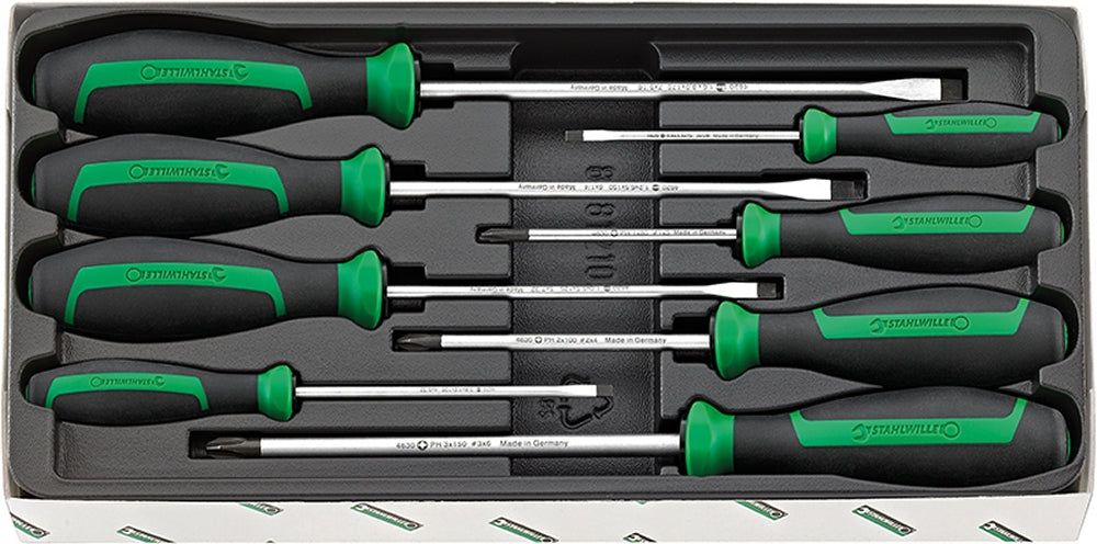 STAHLWILLE 4692 Satz Schraubendreher Drall+ Kreuz & Schlitz - 96469215