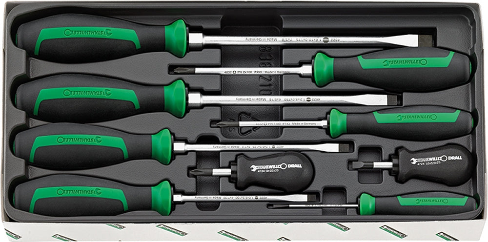 STAHLWILLE Satz Schraubendreher Drall 4693 9 teilig - 96469315