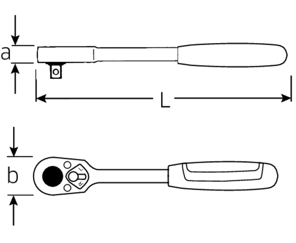 STAHLWILLE 512QR N Feinzahnknarre mit QuickRelease Antrieb 12,5mm (1/2") 13111120