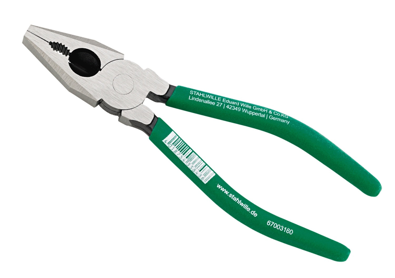 STAHLWILLE 6700 Kombinationszange Länge 160mm polierter Kopf - 67003160