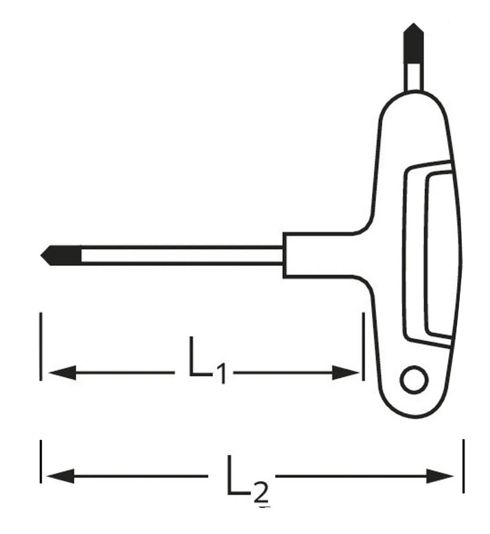 STAHLWILLE 10769 3K TORX Schraubendreher Quergriff T15 - 43293015