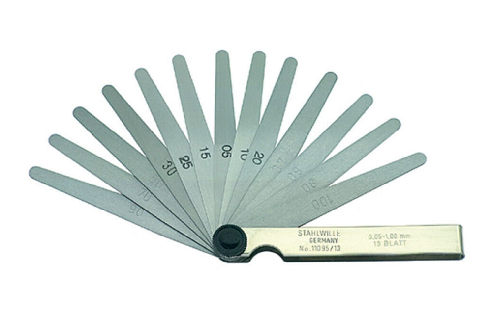 STAHLWILLE 11095/13 Fühlerlehre 13 Blatt 0,05-1,00mm metrisch 74240001