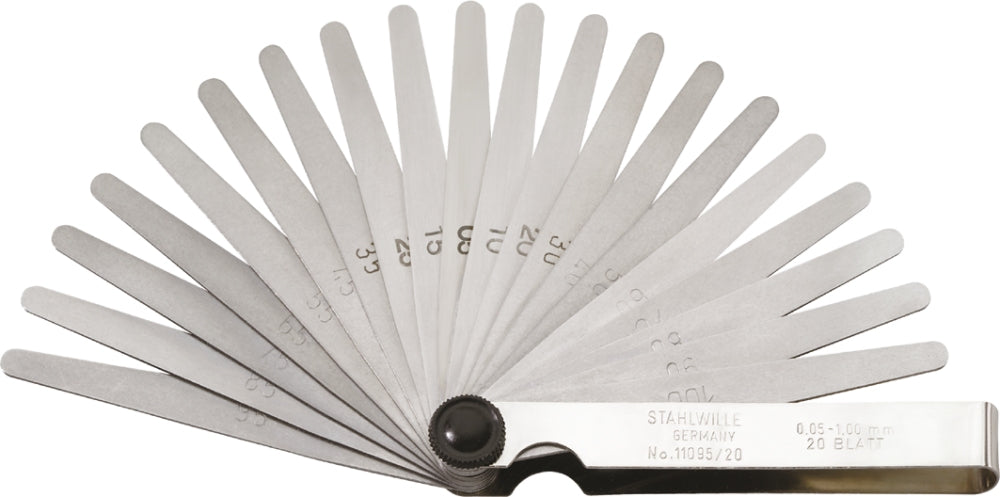 STAHLWILLE 11095/20 Fühlerlehre 20 Blatt 0,05-1,00mm metrisch 74240002