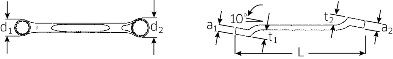 STAHLWILLE 180a Doppelringschlüssel 1/4"x5/16" - 41601620