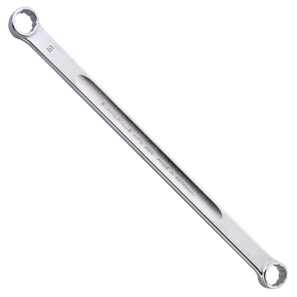 SW-Stahl Doppelringratschenschlüssel Extra Lang – 19 Mm, 430 Mm, Chrom-Vanadium, Satiniert, Premium Qualität!