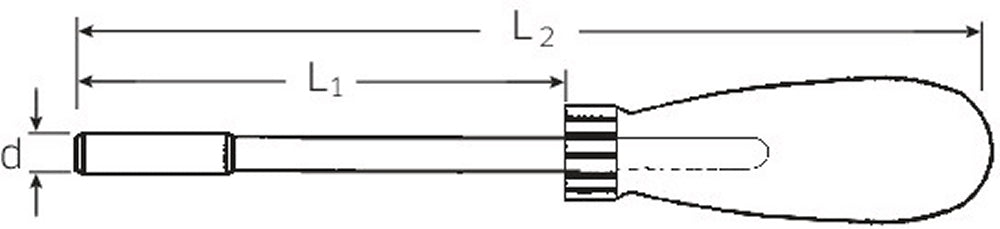 STAHLWILLE 4008-1 Bitratsche mit 6,3mm (1/4") Sechskantantrieb - 18120001